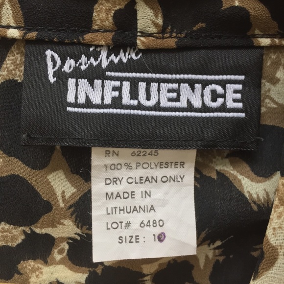 Vintage 80’s/90’s Open Front Leopard Print Blouse - Picture 7 of 10